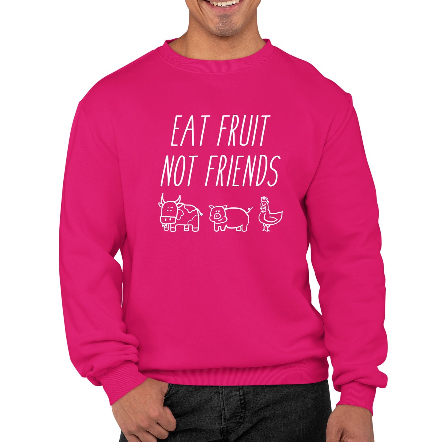 East Fruit Not Friends Vegetarian Mens Sweatshirt