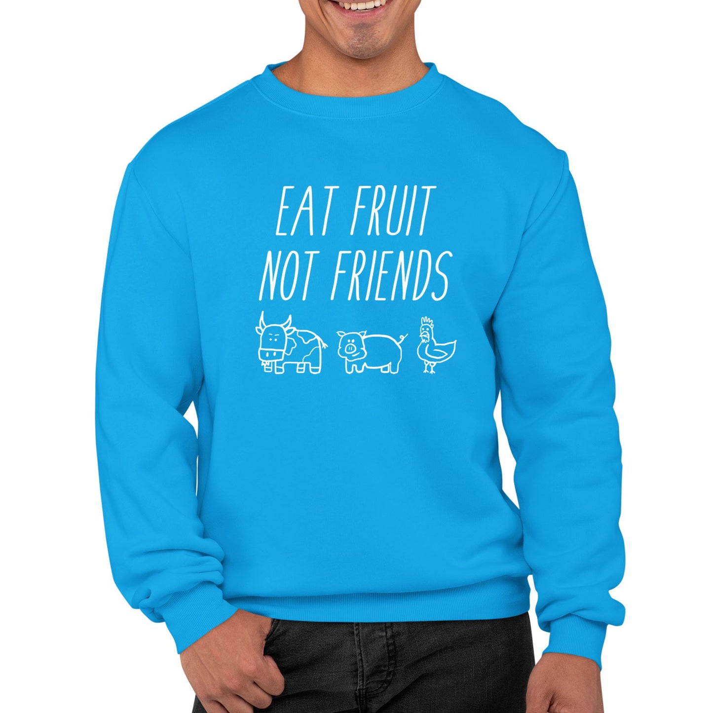 East Fruit Not Friends Vegetarian Mens Sweatshirt