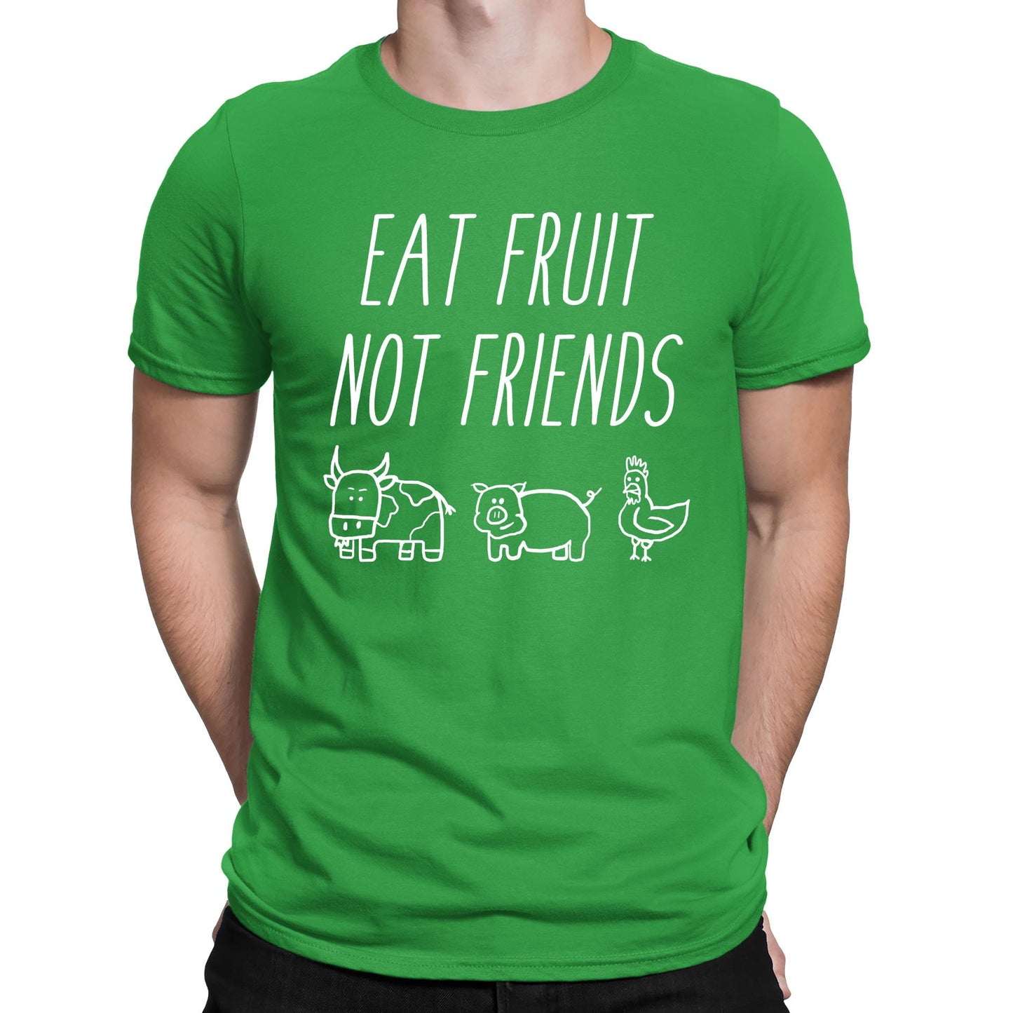 East Fruit Not Friends Vegetarian Mens T-shirt