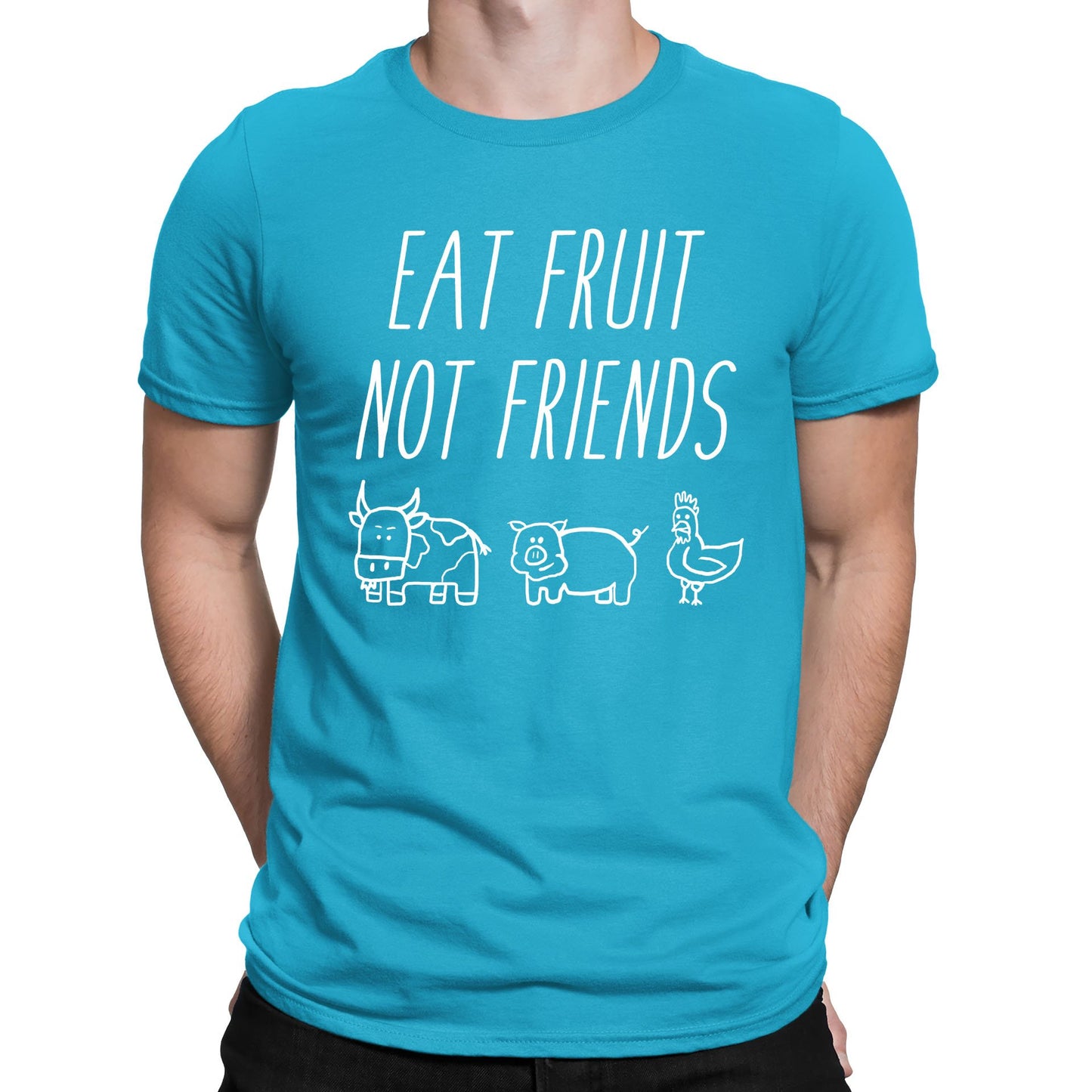 East Fruit Not Friends Vegetarian Mens T-shirt