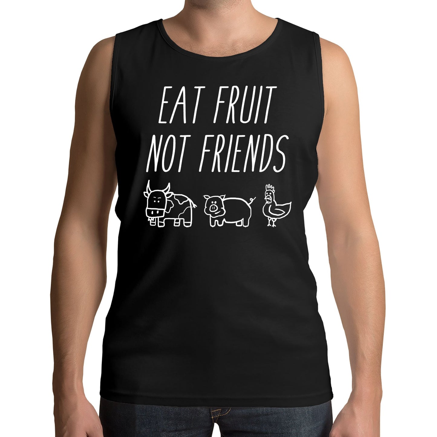 East Fruit Not Friends Vegetarian Mens Vest