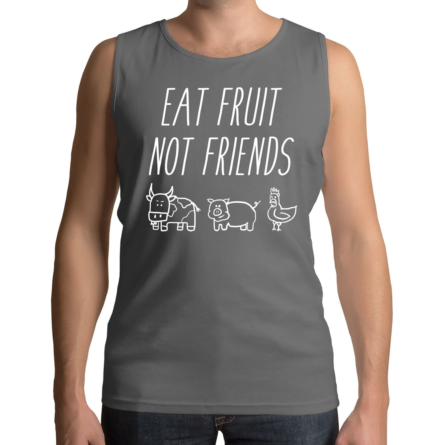 East Fruit Not Friends Vegetarian Mens Vest