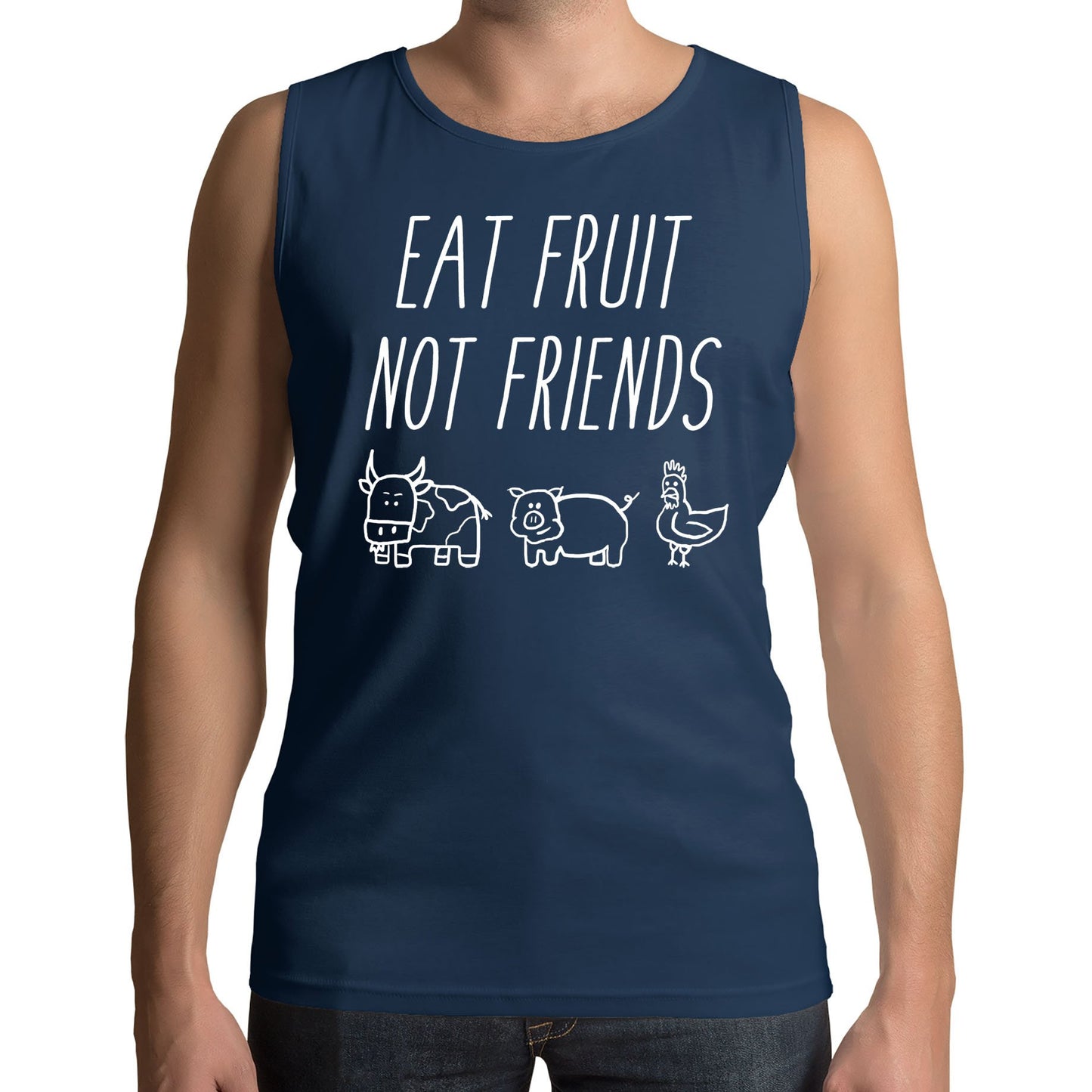 East Fruit Not Friends Vegetarian Mens Vest