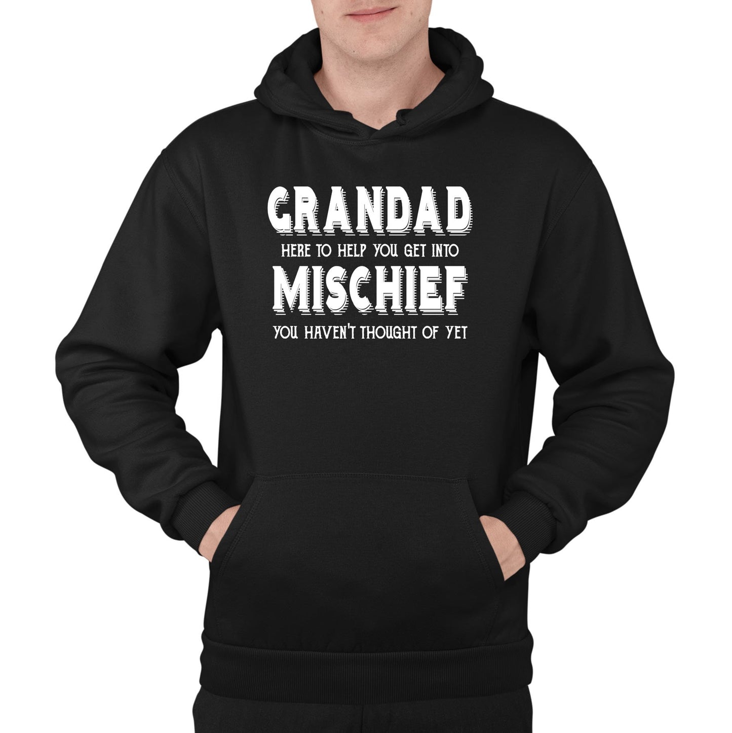 Grandad Mischief Mens Pullover Hoodie