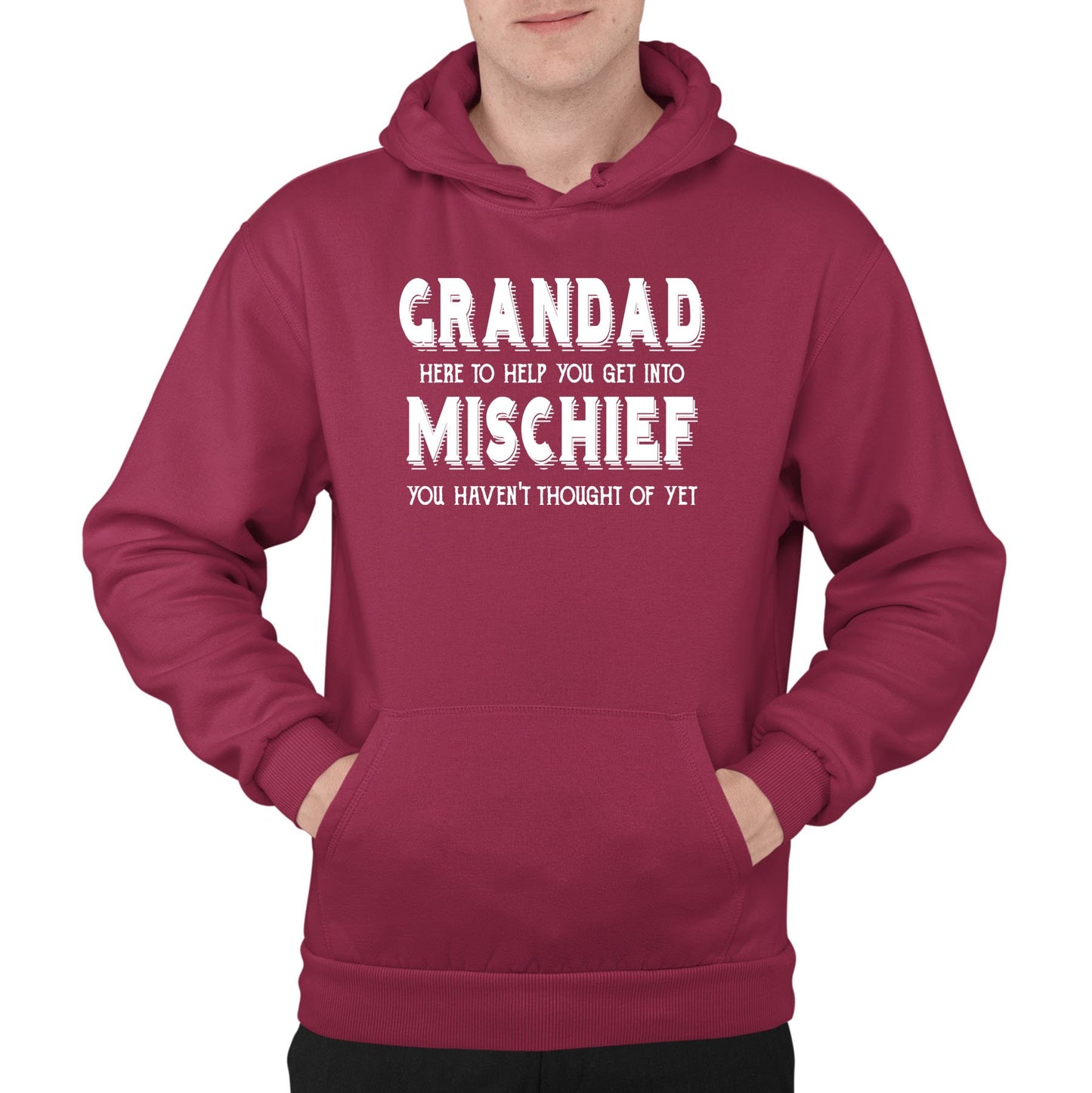 Grandad Mischief Mens Pullover Hoodie