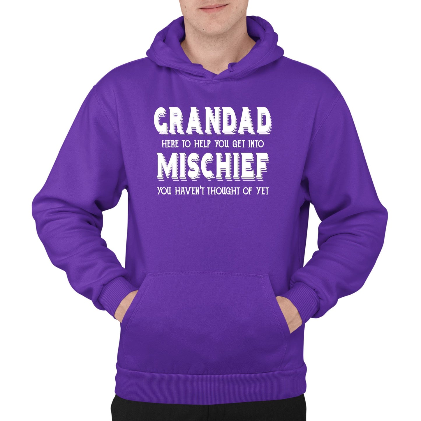 Grandad Mischief Mens Pullover Hoodie