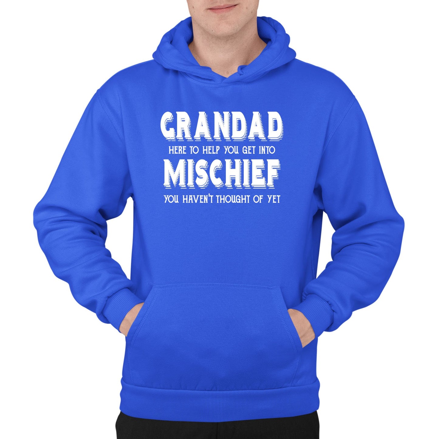 Grandad Mischief Mens Pullover Hoodie
