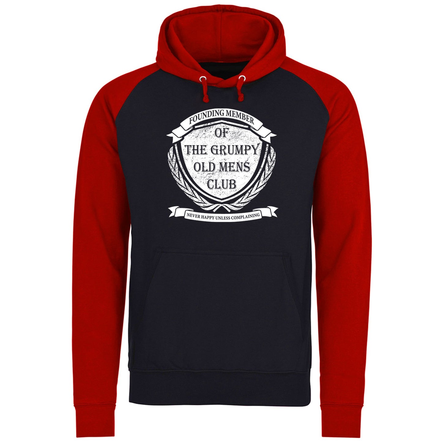 Grumpy Old Mens Club Baseball Hoodie