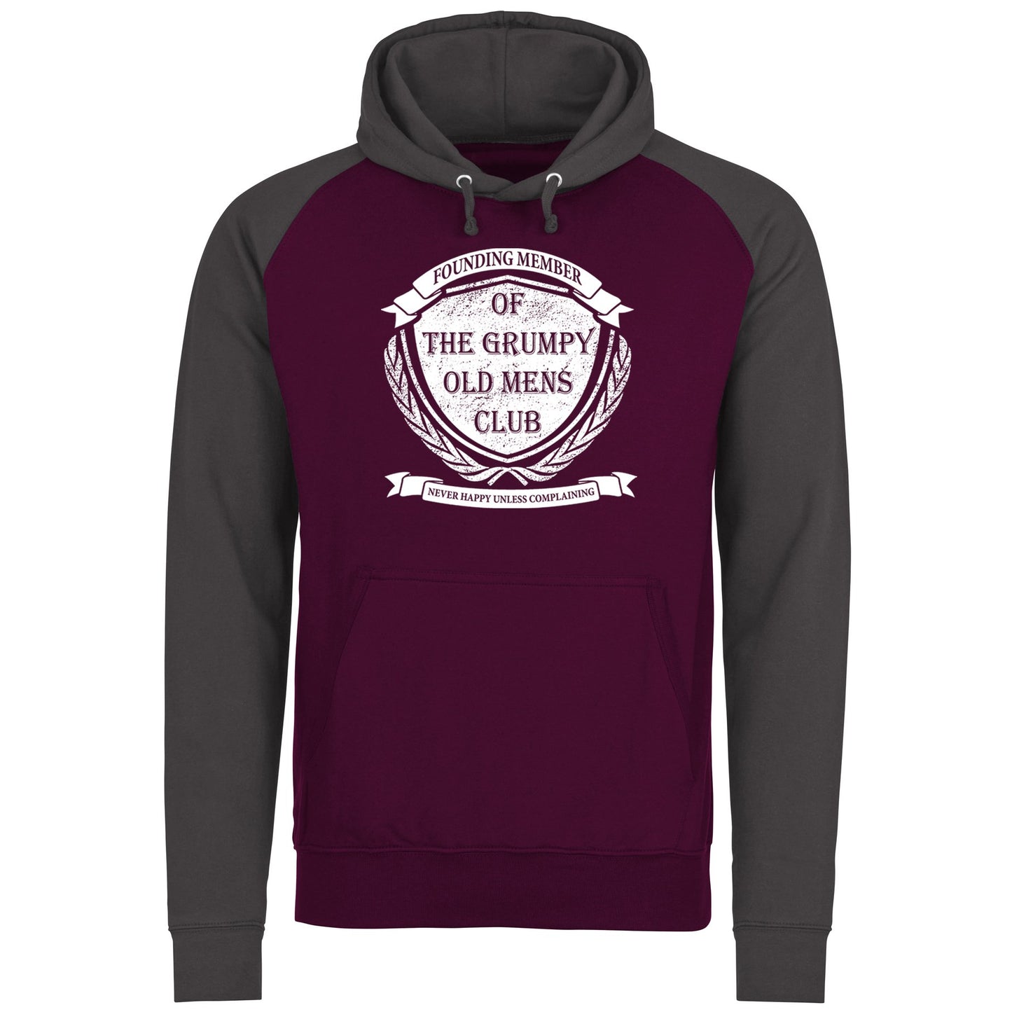 Grumpy Old Mens Club Baseball Hoodie