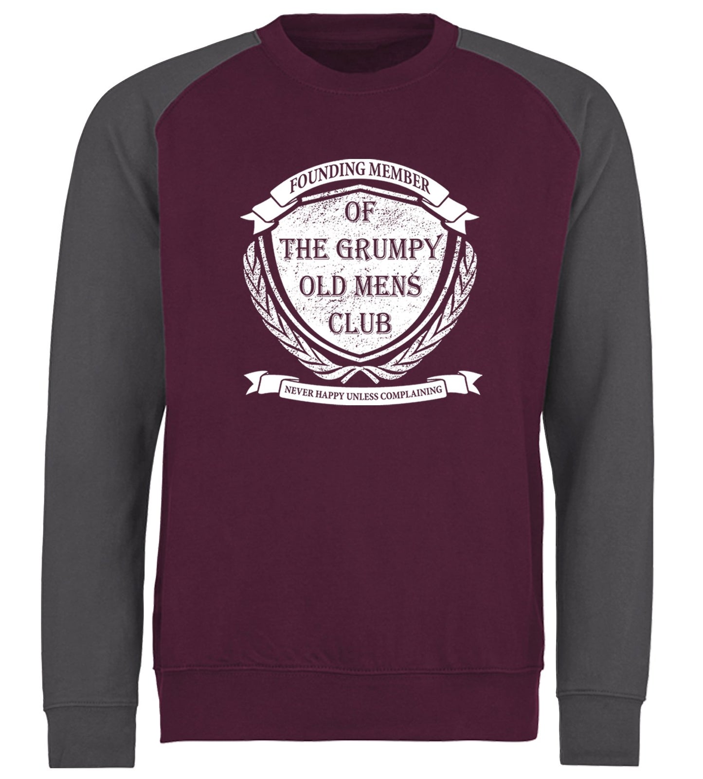 Grumpy Old Mens Club Baseball Sweatshirt