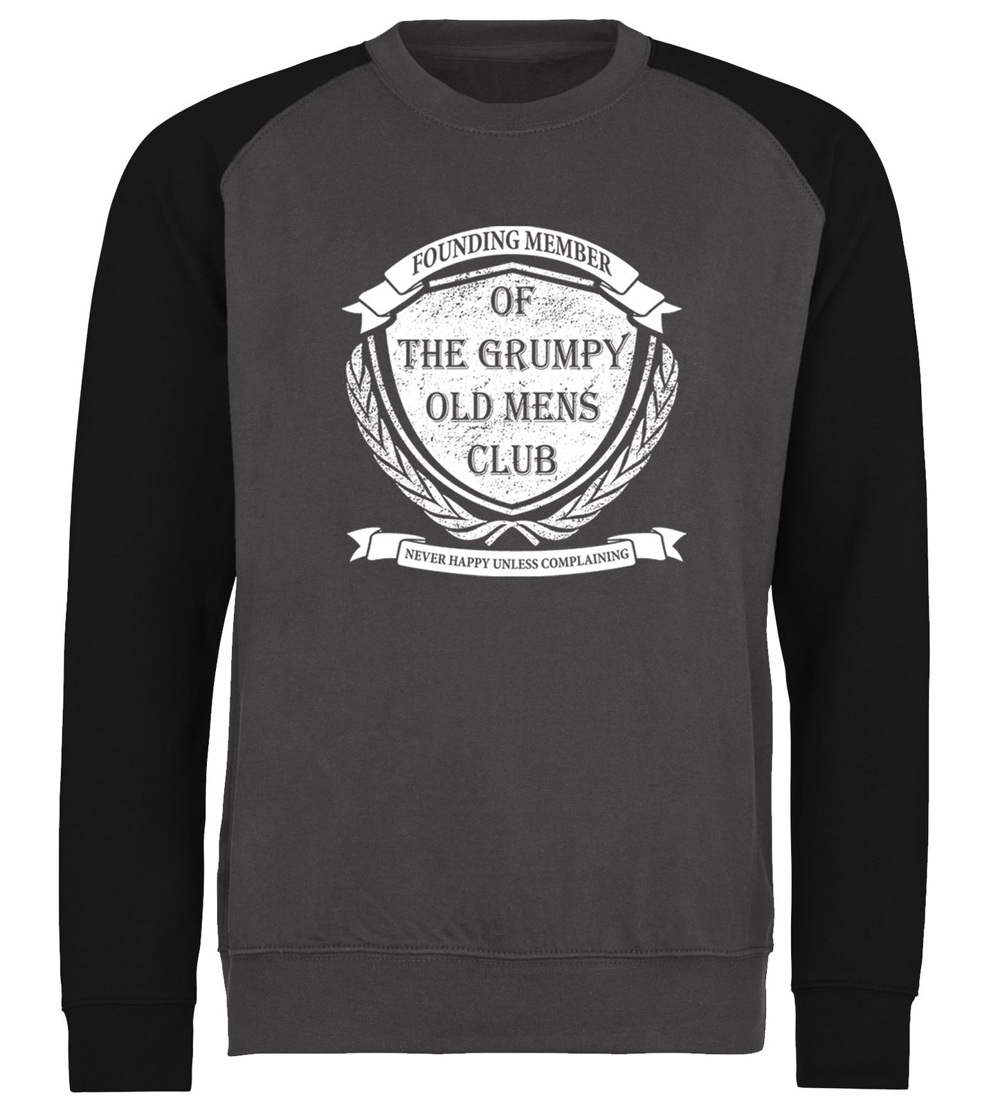 Grumpy Old Mens Club Baseball Sweatshirt