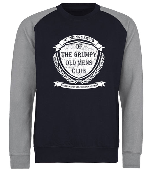 Grumpy Old Mens Club Baseball Sweatshirt