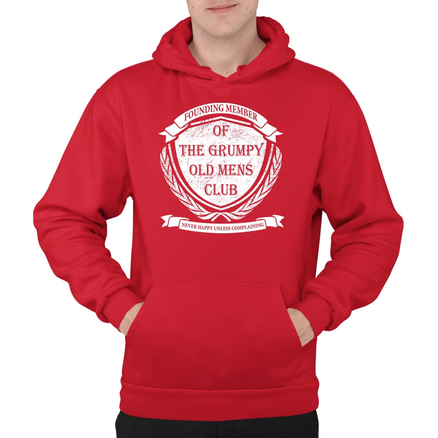 Grumpy Old Mens Club Mens Pullover Hoodie