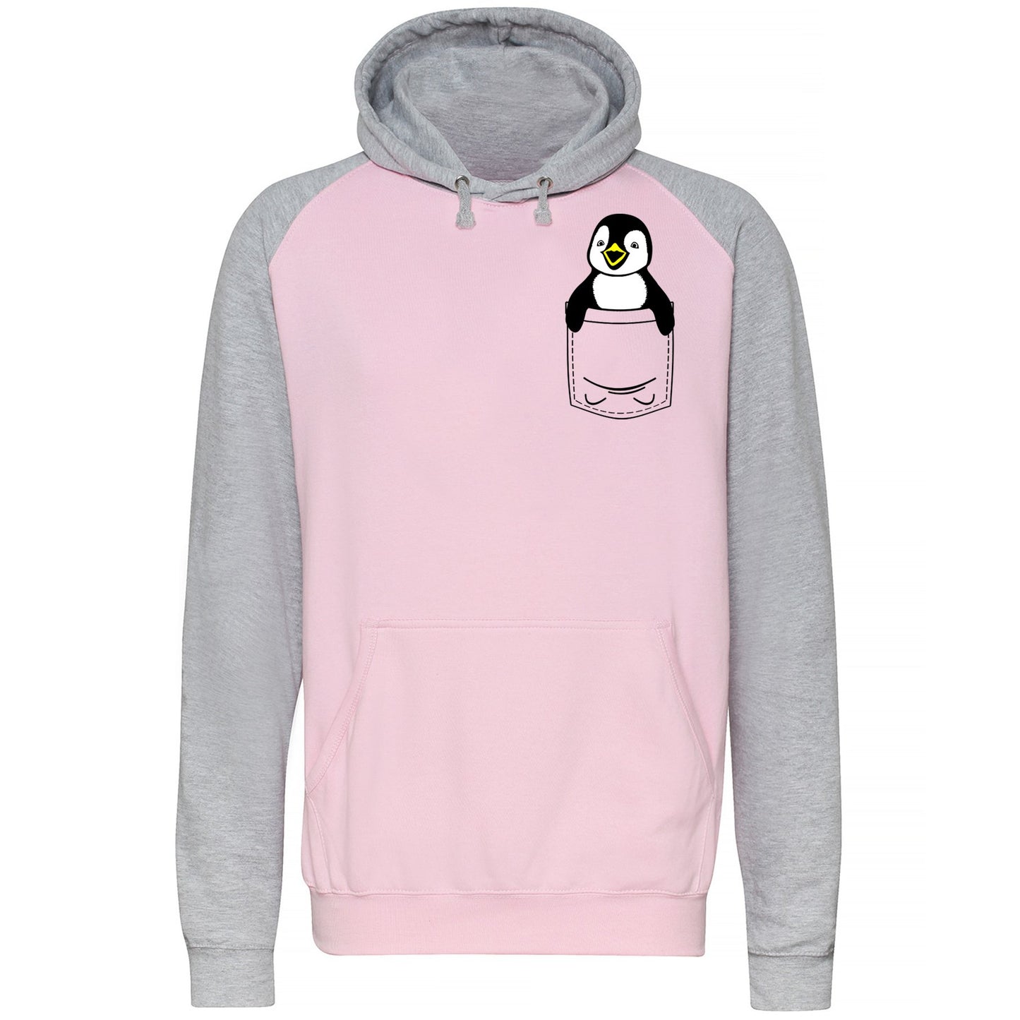 Penguin Pocket Print Baseball Hoodie