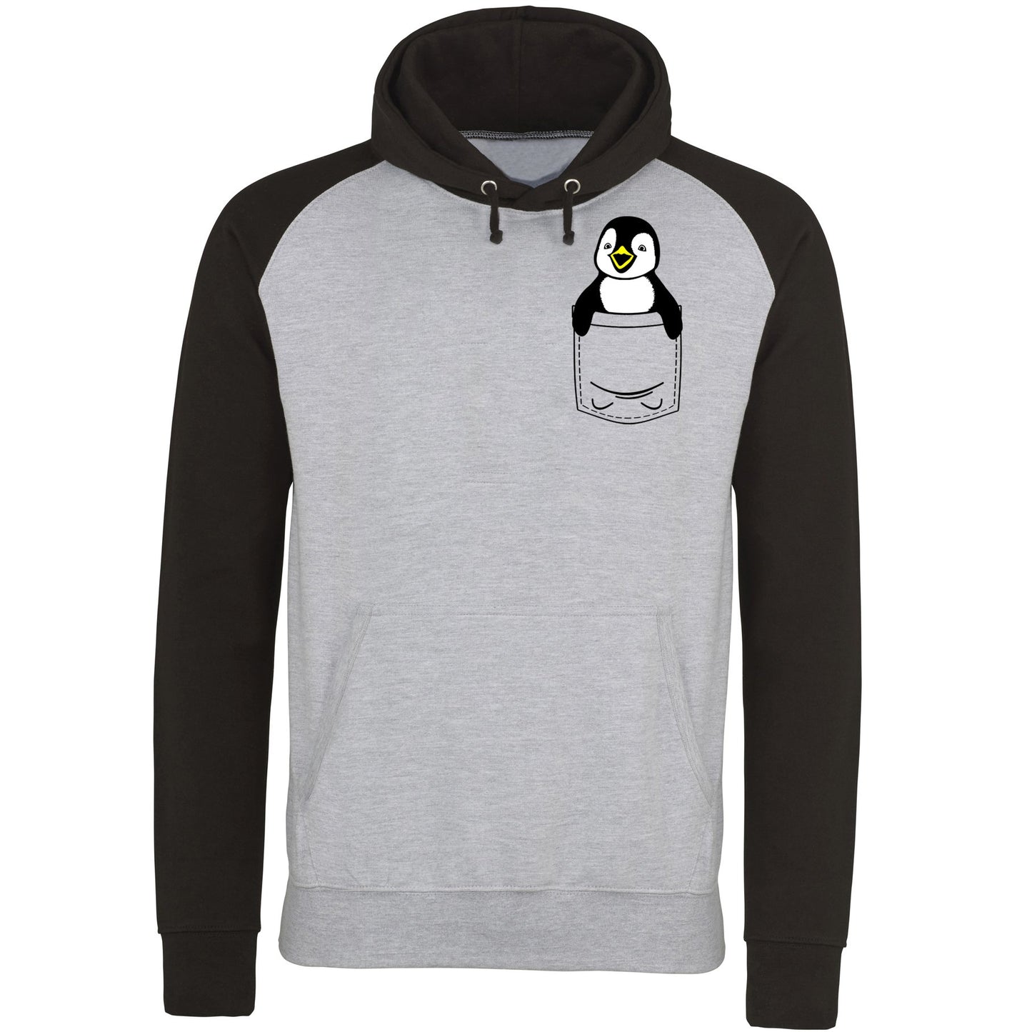 Penguin Pocket Print Baseball Hoodie