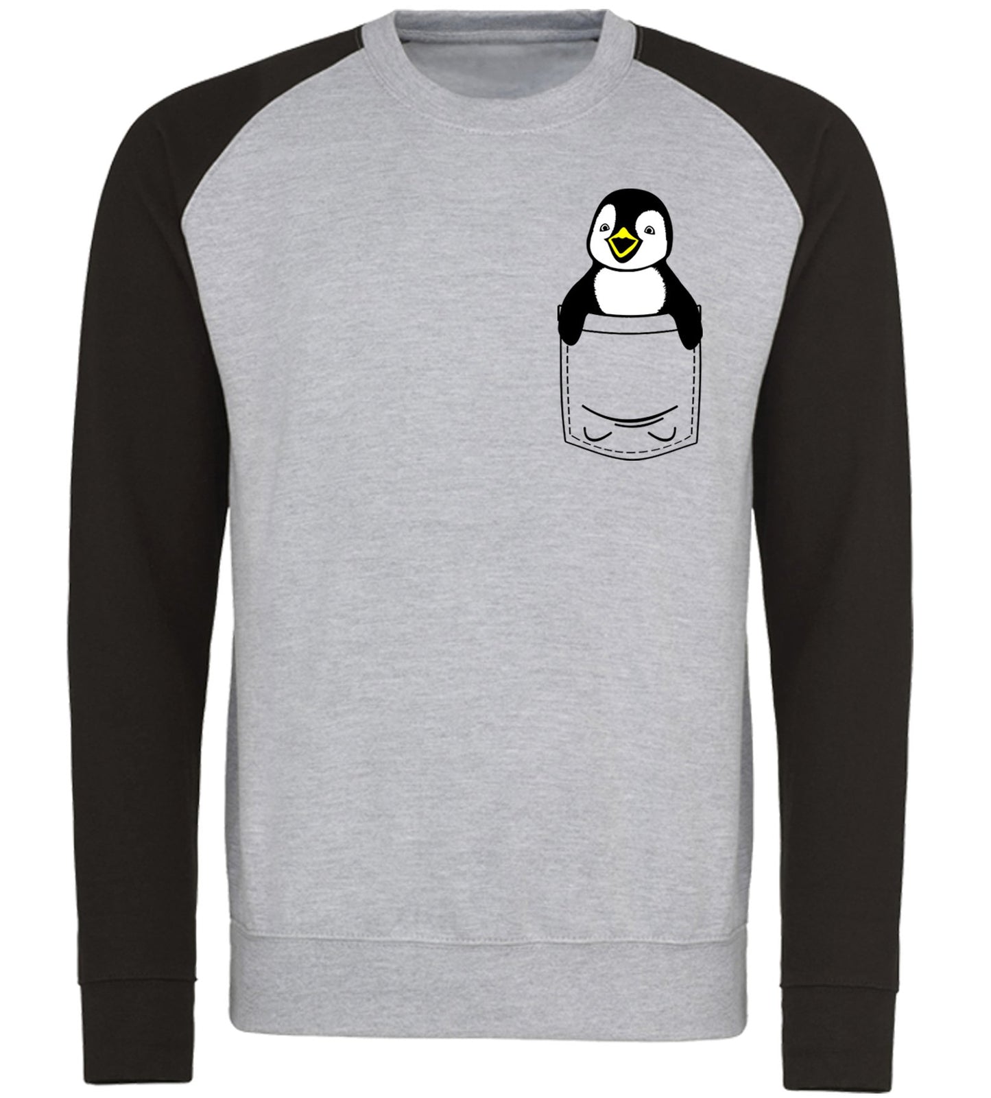 Penguin Pocket Print Baseball Sweatshirt