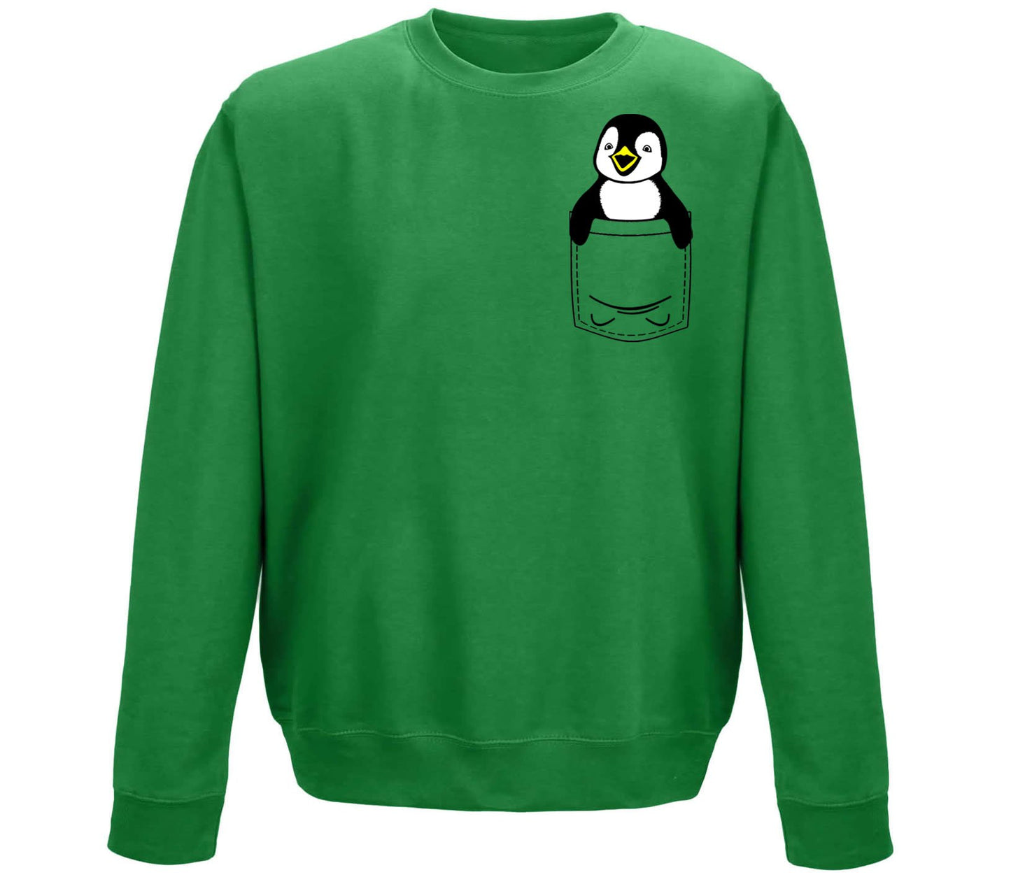 Penguin Pocket Print Childrens Sweatshirt