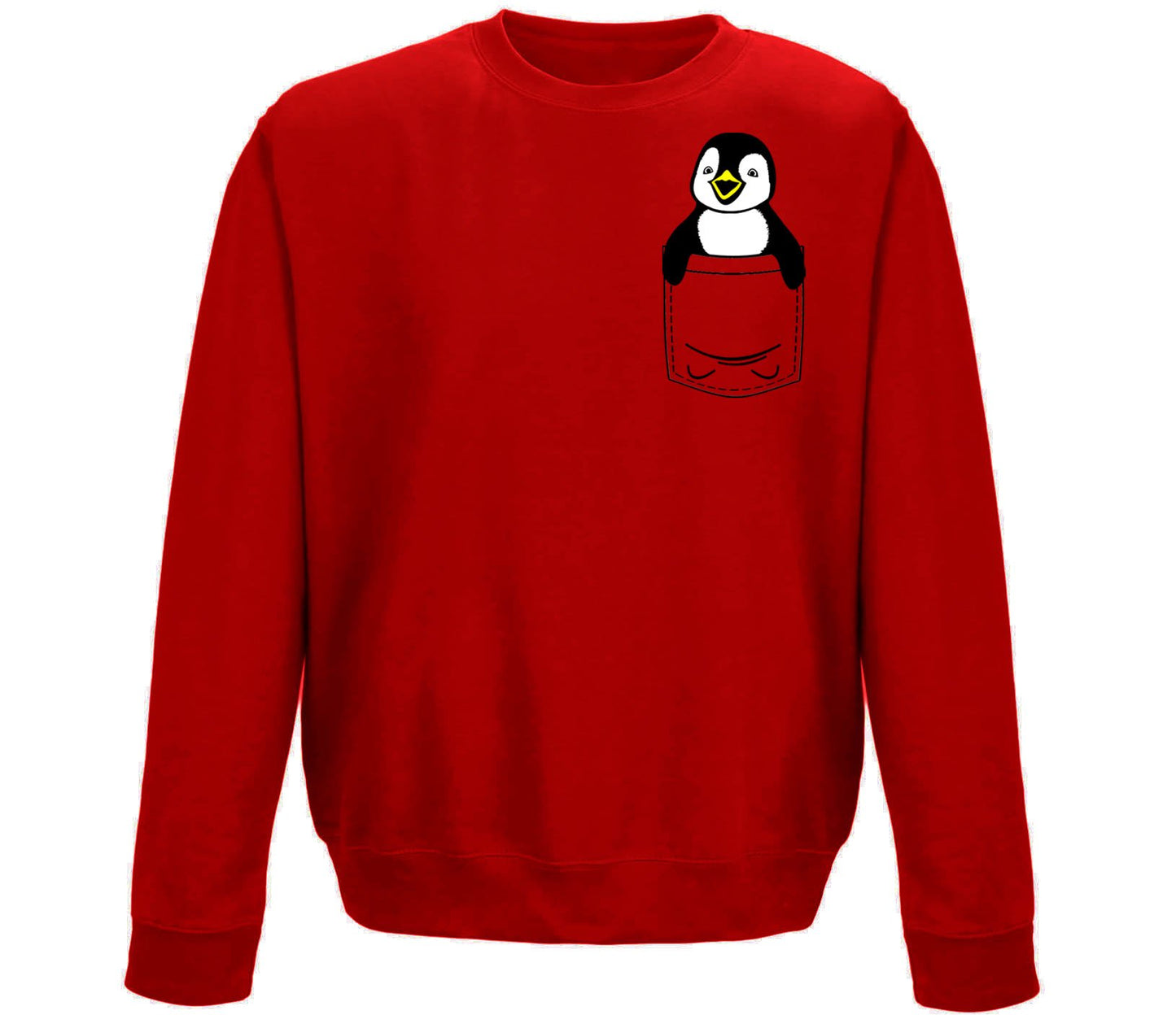 Penguin Pocket Print Childrens Sweatshirt