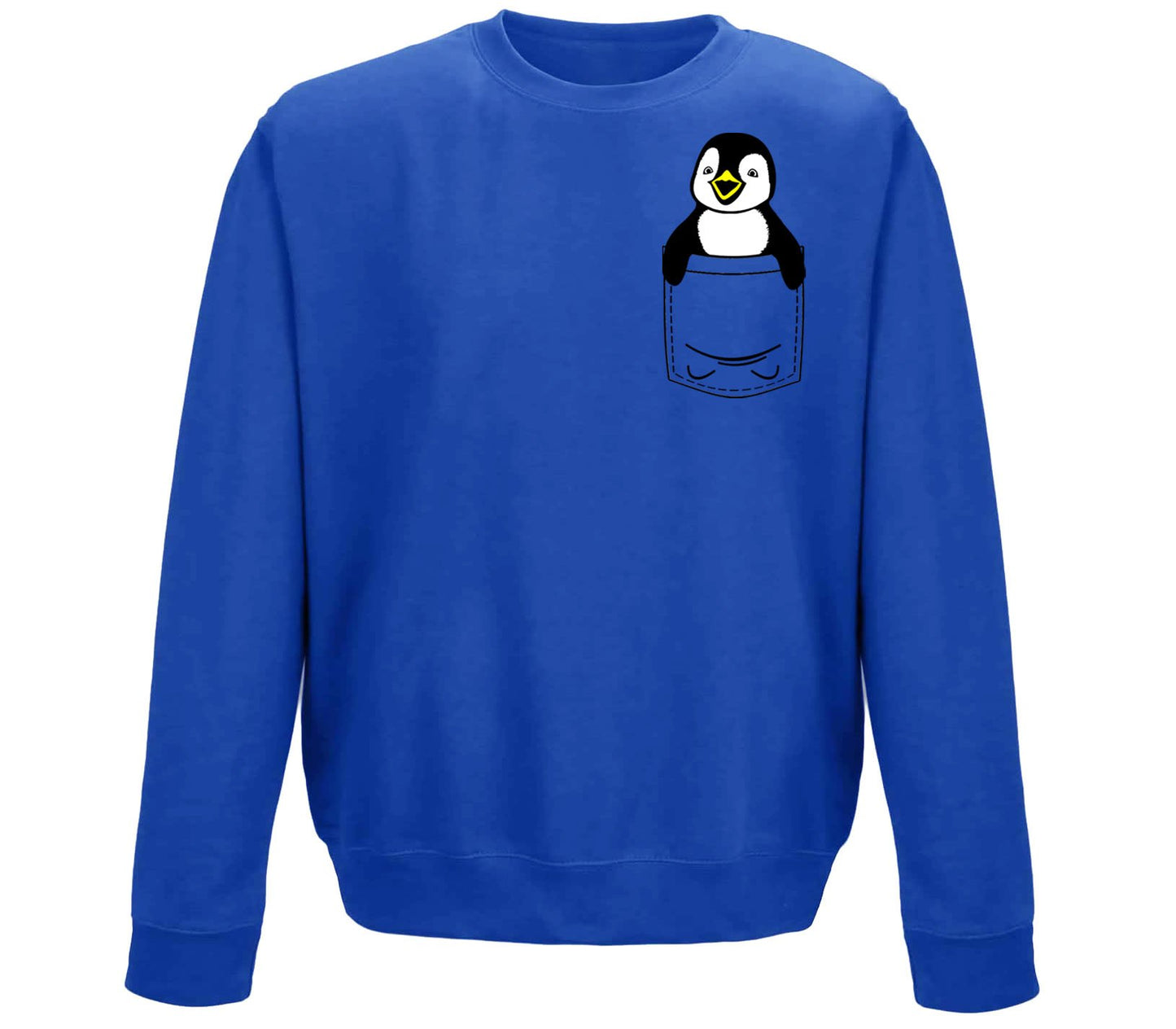 Penguin Pocket Print Childrens Sweatshirt