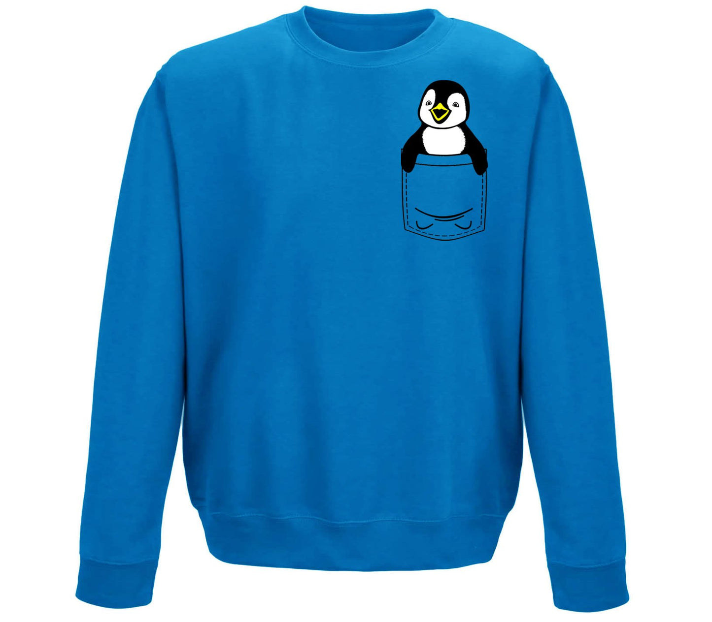 Penguin Pocket Print Childrens Sweatshirt