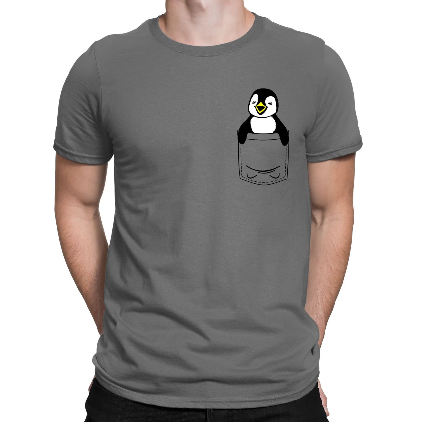 Penguin Pocket Print Mens T-shirt