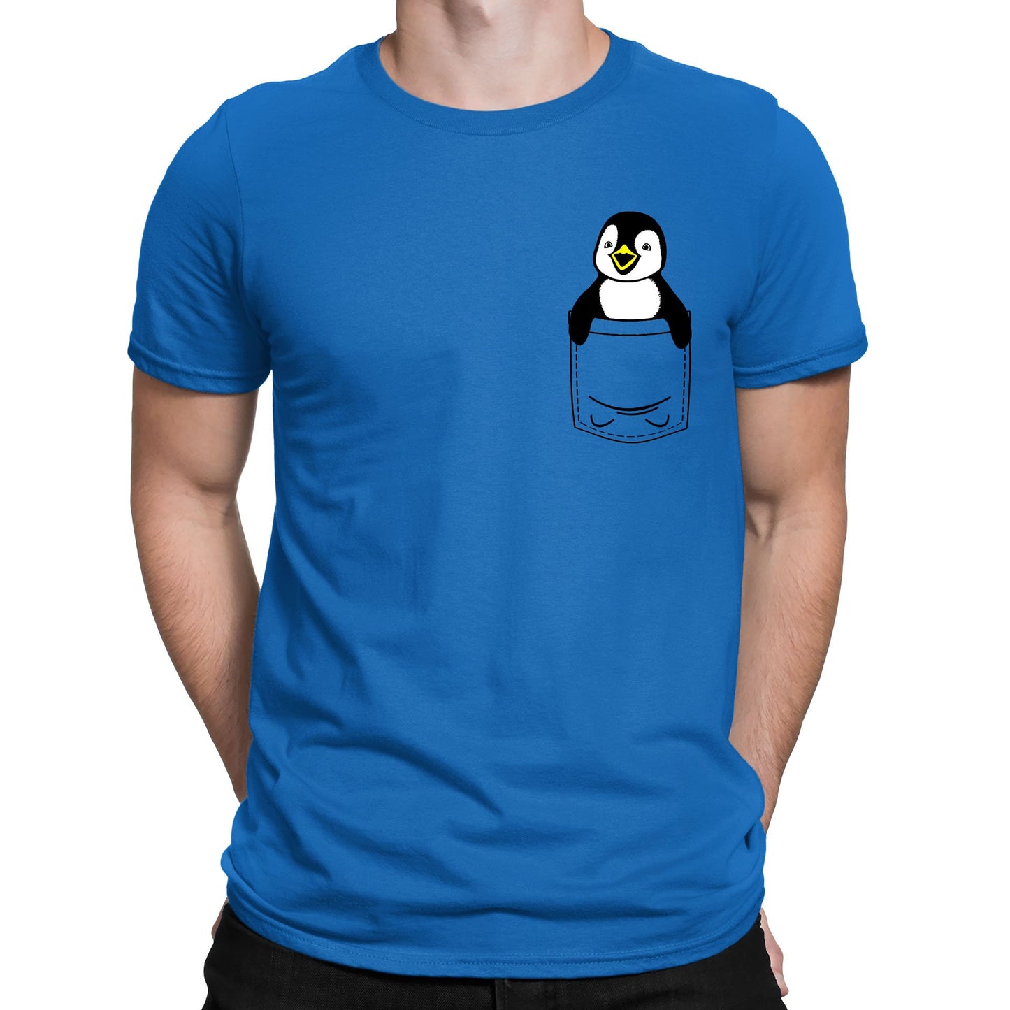 Penguin Pocket Print Mens T-shirt