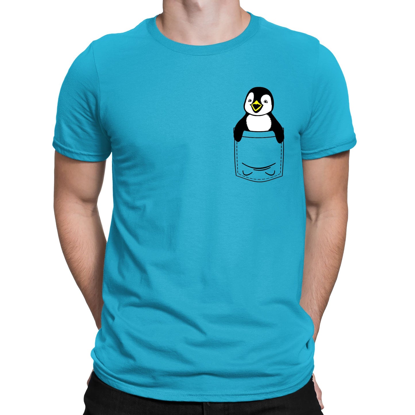 Penguin Pocket Print Mens T-shirt