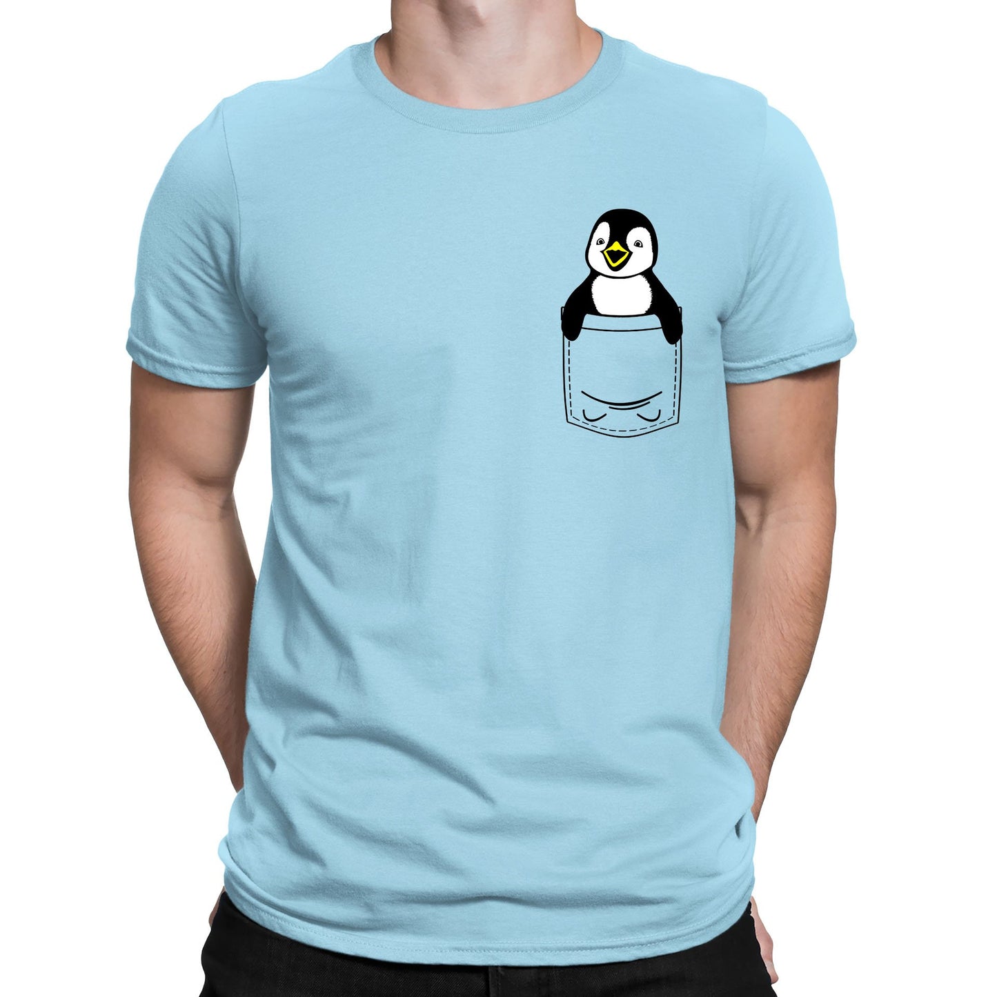 Penguin Pocket Print Mens T-shirt