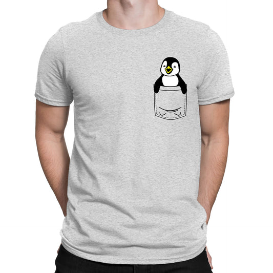 Penguin Pocket Print Mens T-shirt