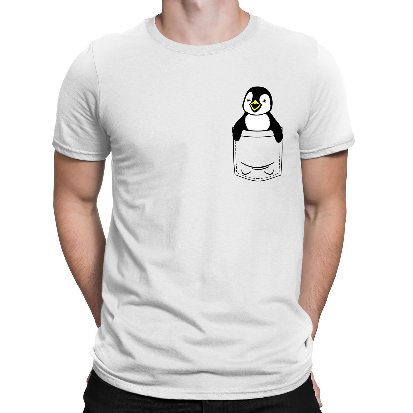 Penguin Pocket Print Mens T-shirt