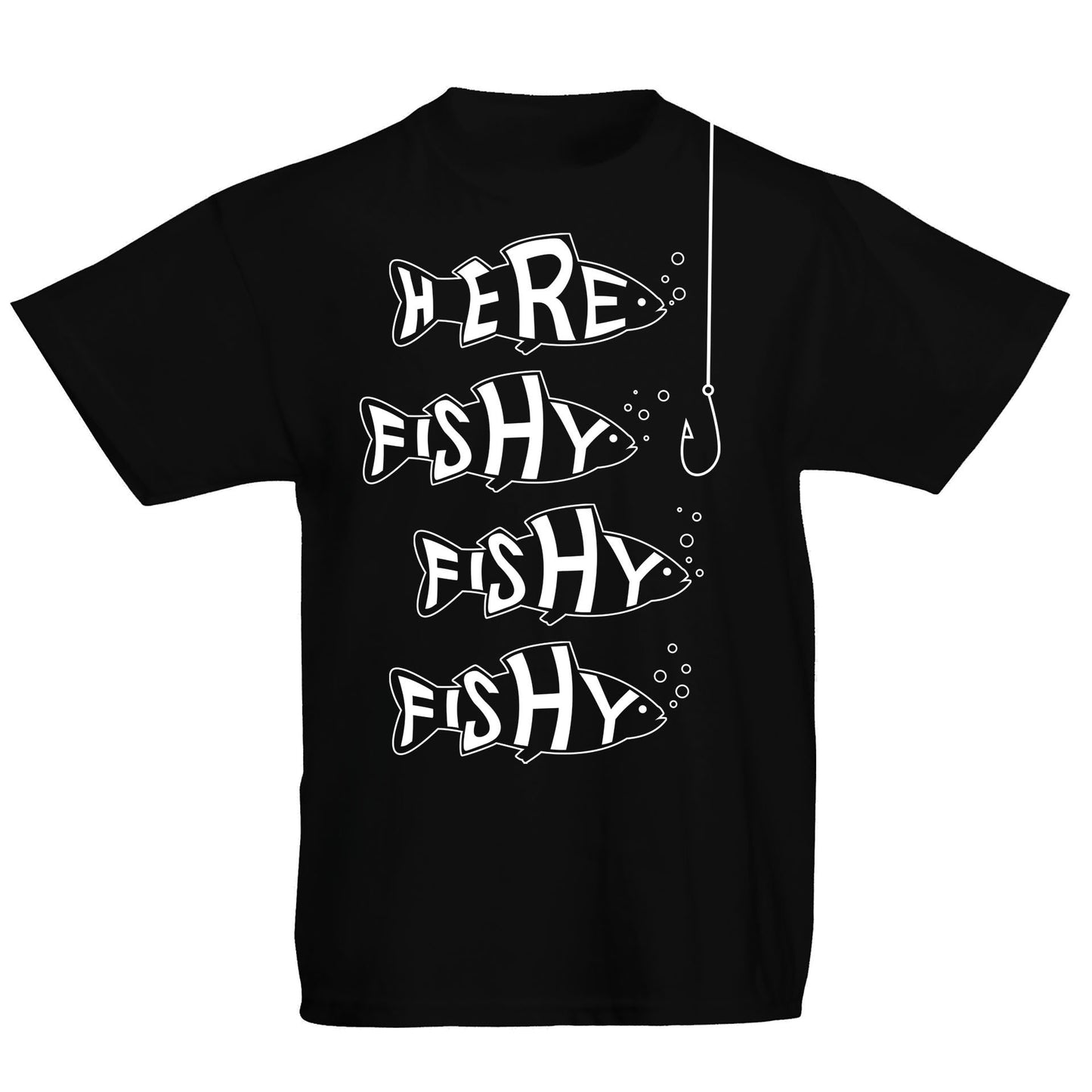 Here Fishy Fishy Fishy Kids T-shirt