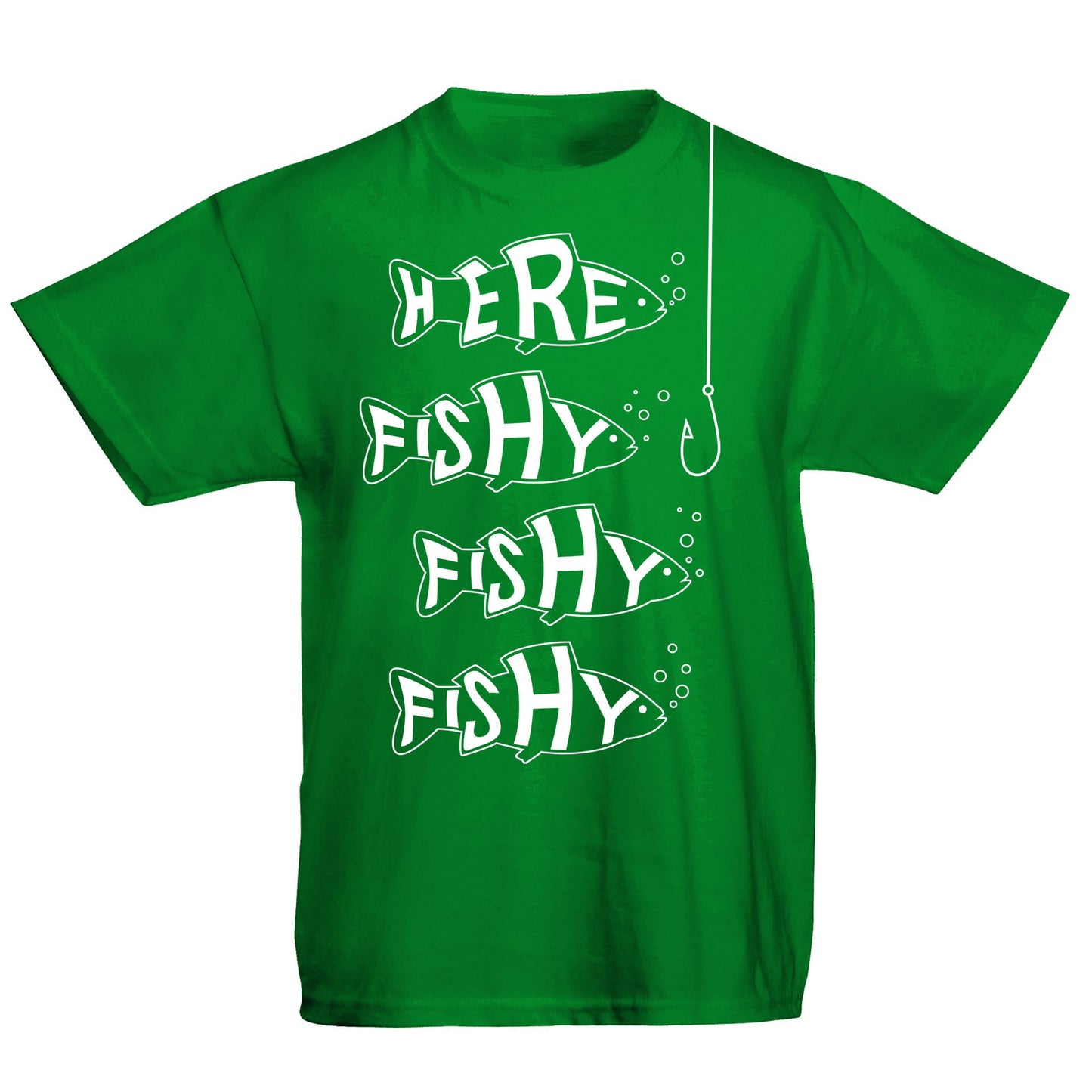 Here Fishy Fishy Fishy Kids T-shirt