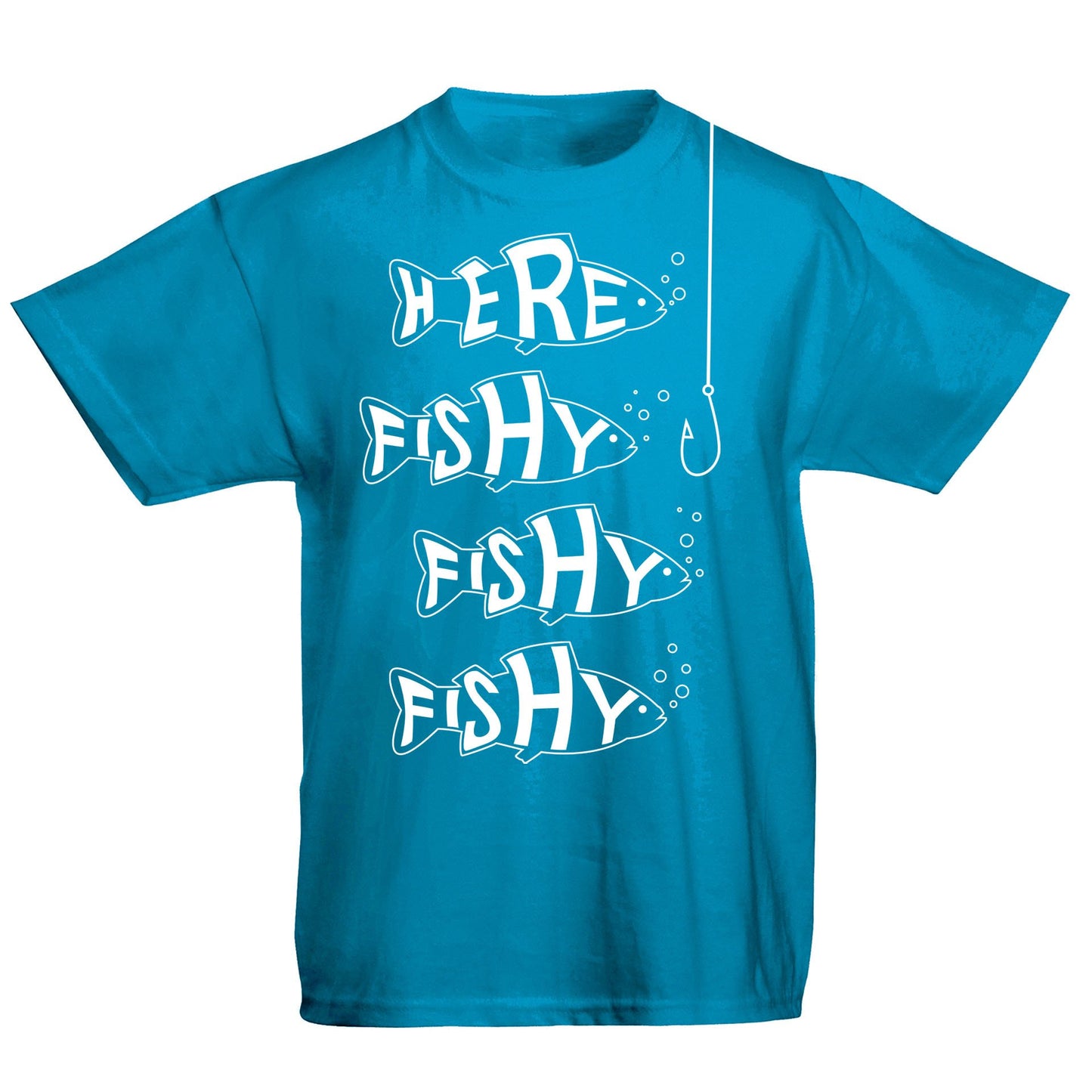 Here Fishy Fishy Fishy Kids T-shirt