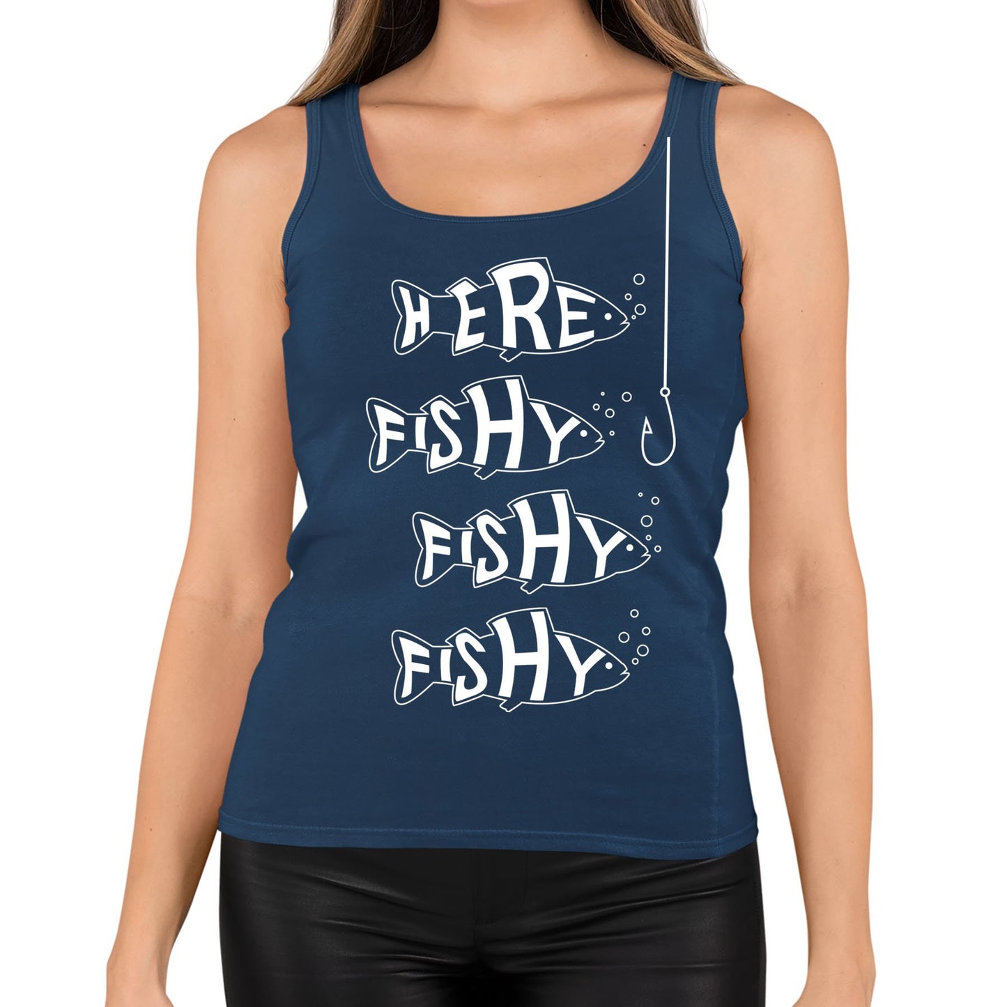 Here Fishy Fishy Fishy Womens Vest