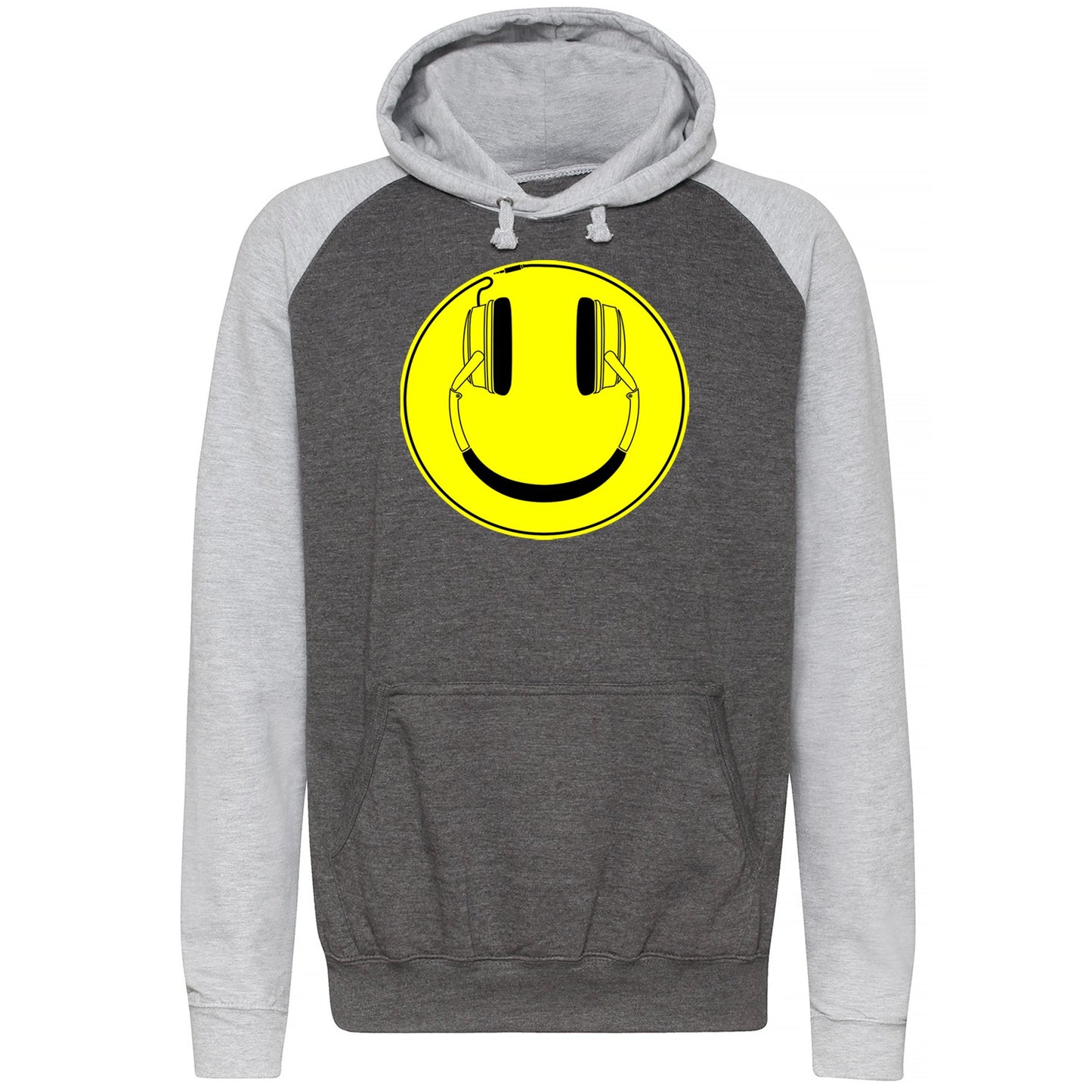 Headphones Smile Face Baseball Hoodie