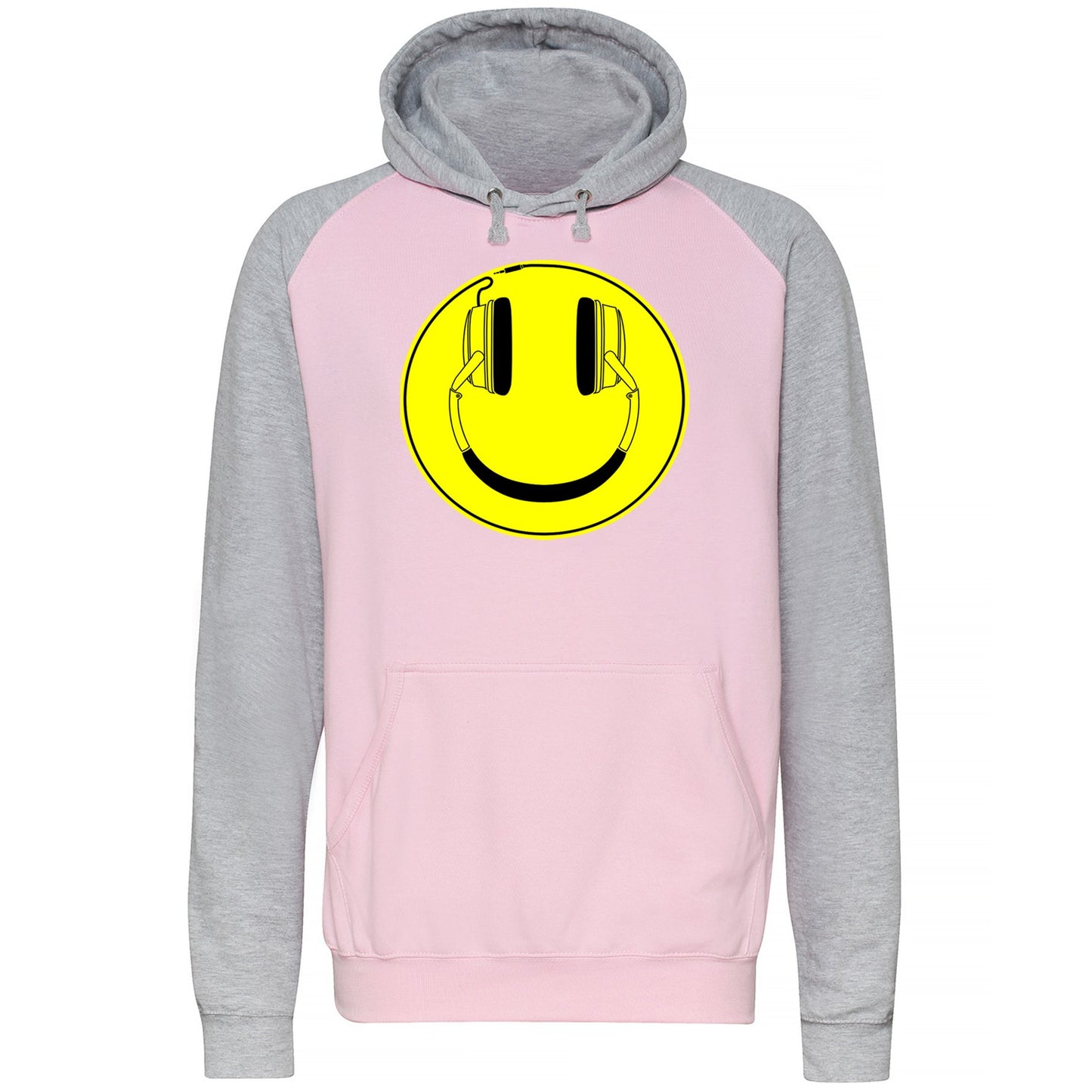 Headphones Smile Face Baseball Hoodie