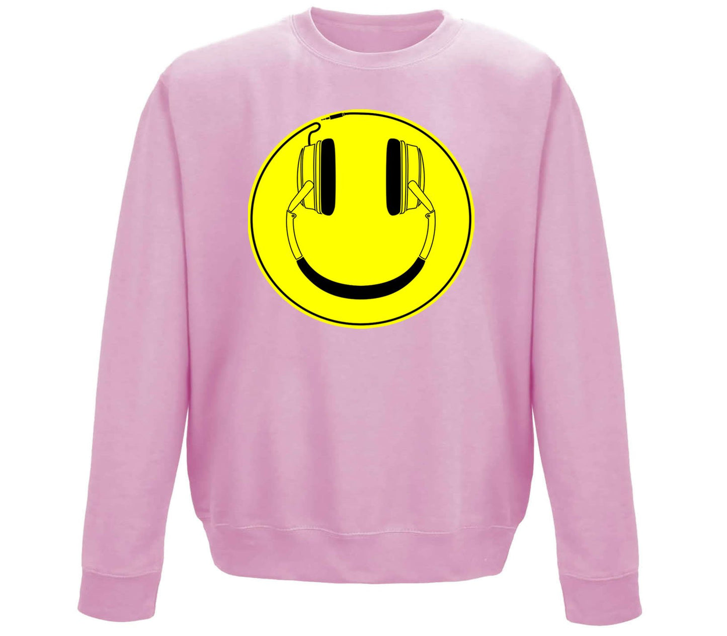 Headphones Smile Face Childrens Sweatshirt