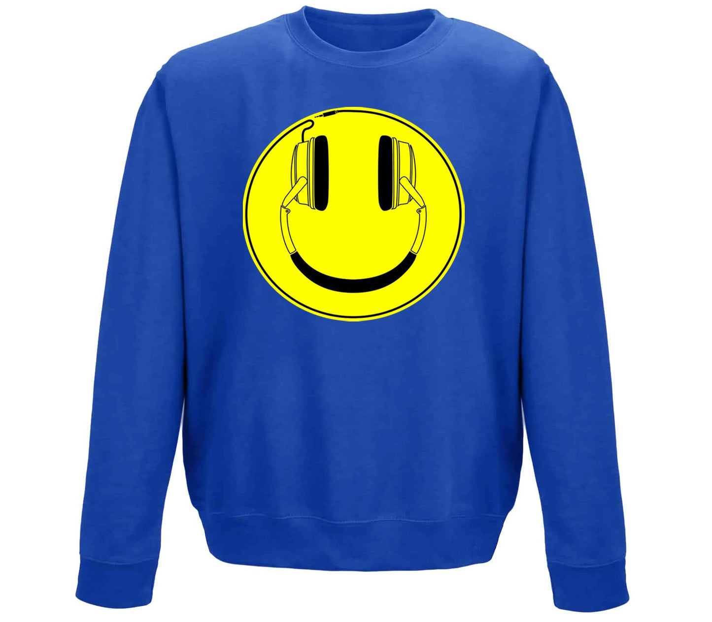 Headphones Smile Face Childrens Sweatshirt