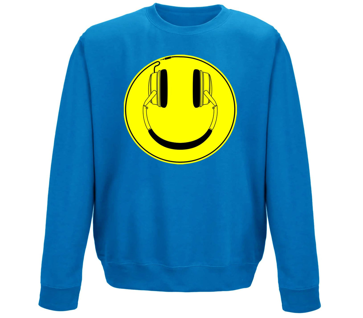 Headphones Smile Face Childrens Sweatshirt