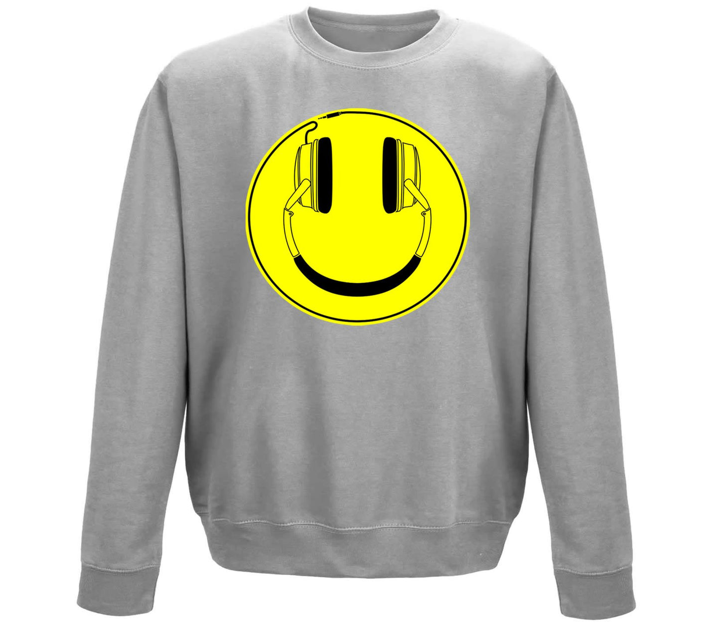 Headphones Smile Face Childrens Sweatshirt