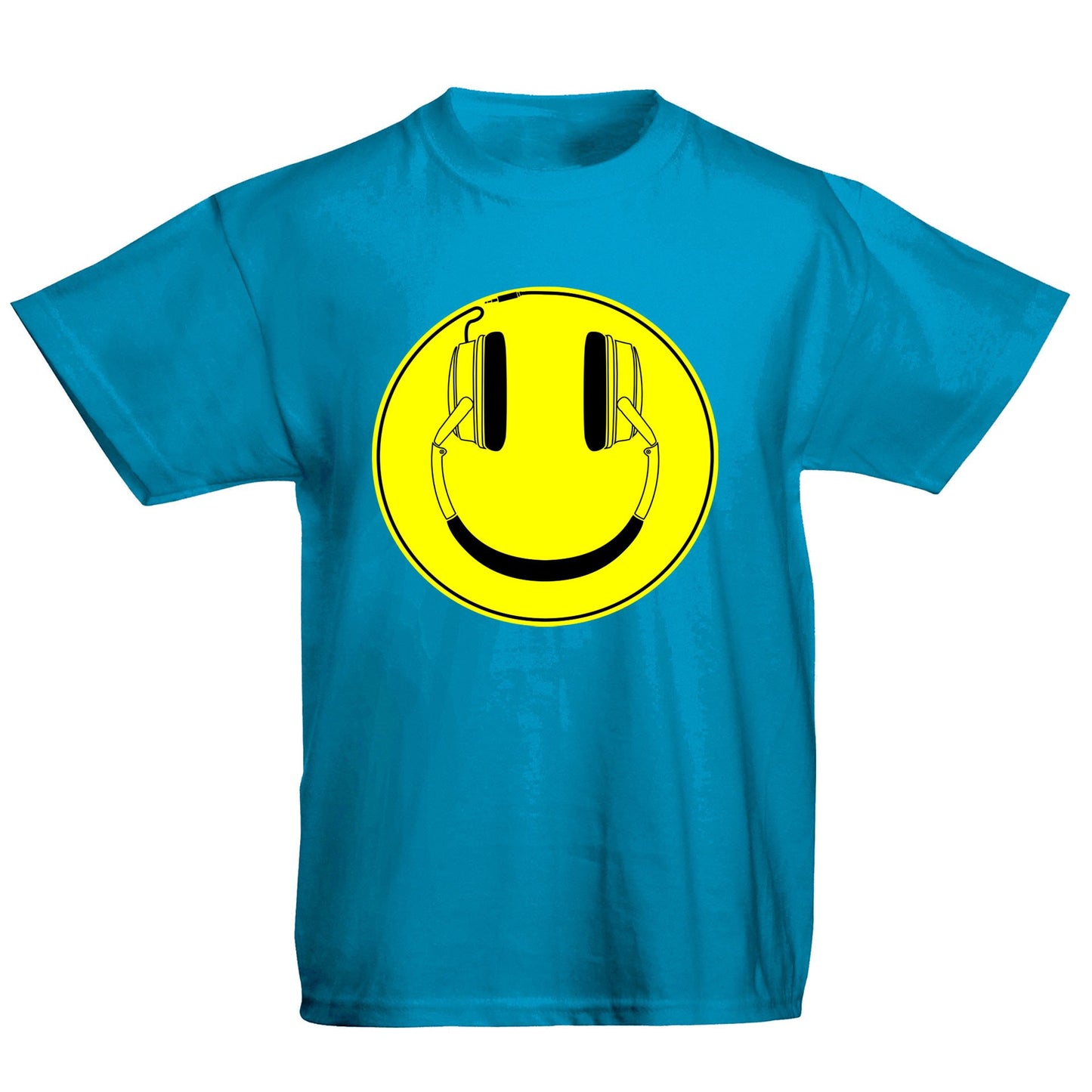 Headphones Smile Face Kids T-shirt