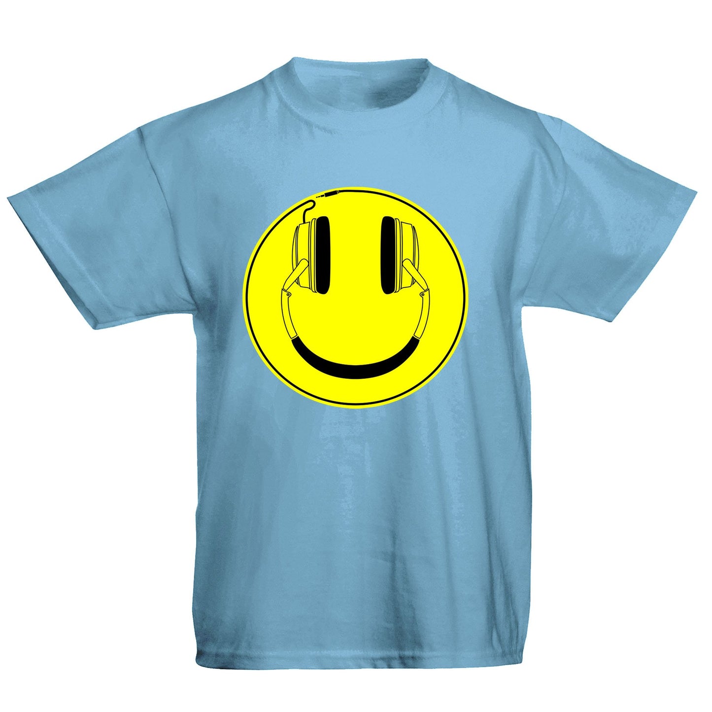 Headphones Smile Face Kids T-shirt