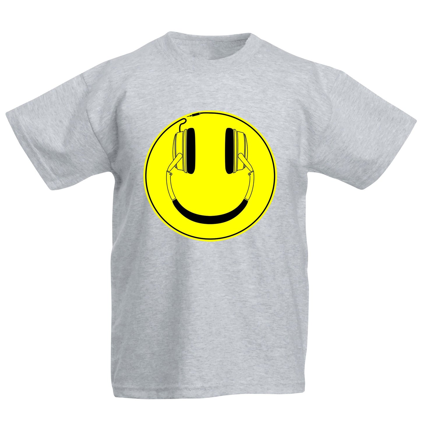 Headphones Smile Face Kids T-shirt