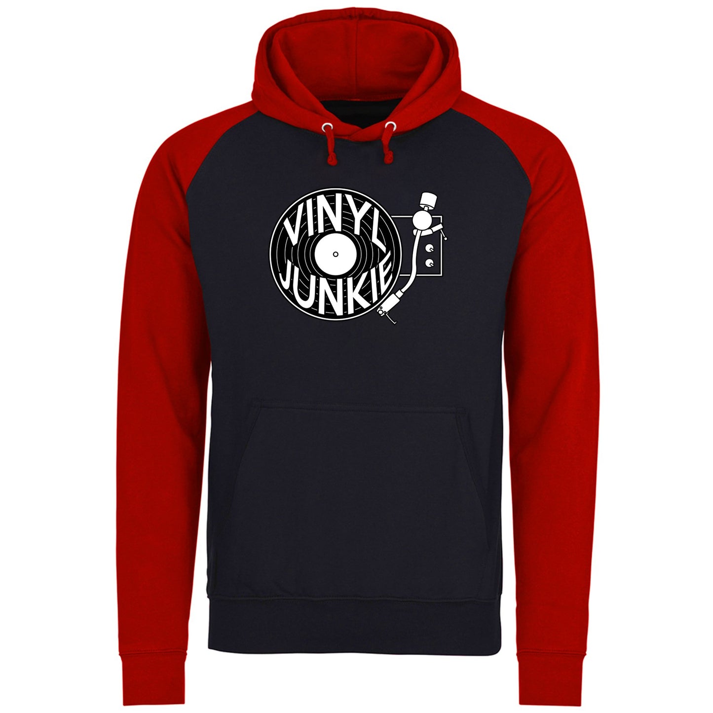 Vinyl Junkie Baseball Hoodie