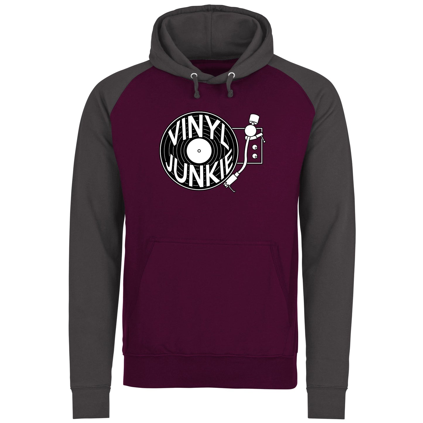 Vinyl Junkie Baseball Hoodie