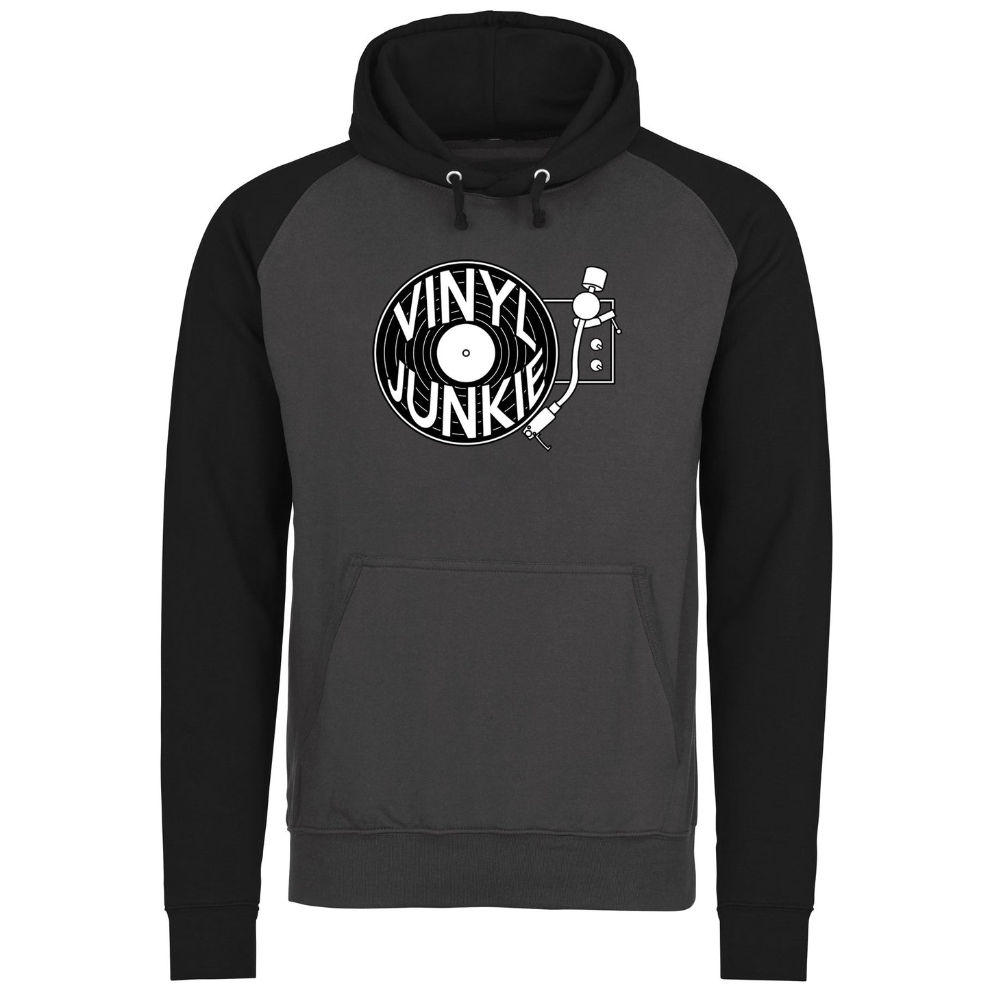 Vinyl Junkie Baseball Hoodie