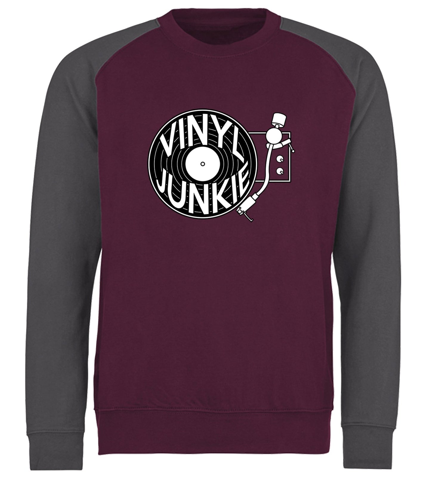 Vinyl Junkie Baseball Sweatshirt