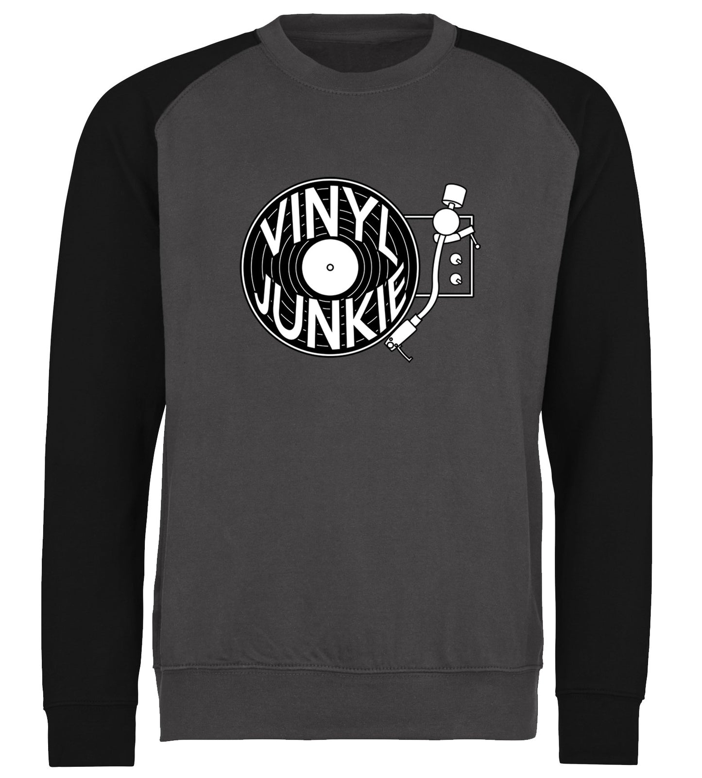 Vinyl Junkie Baseball Sweatshirt