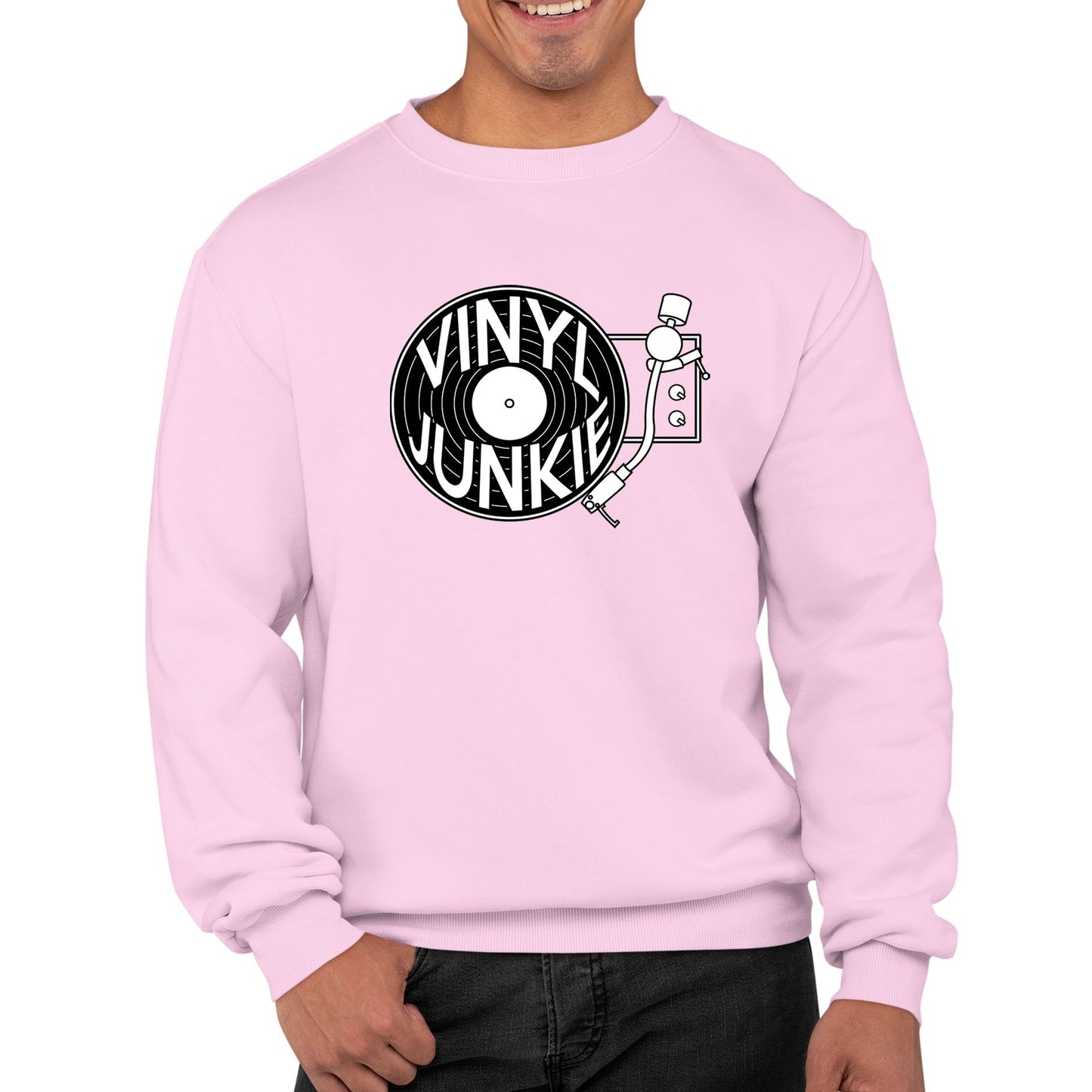 Vinyl Junkie Mens Sweatshirt