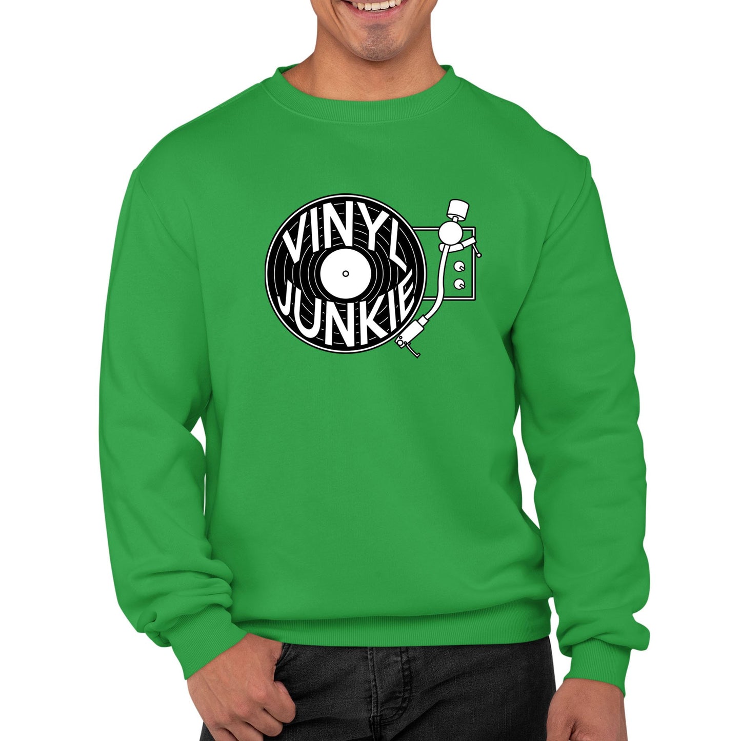 Vinyl Junkie Mens Sweatshirt